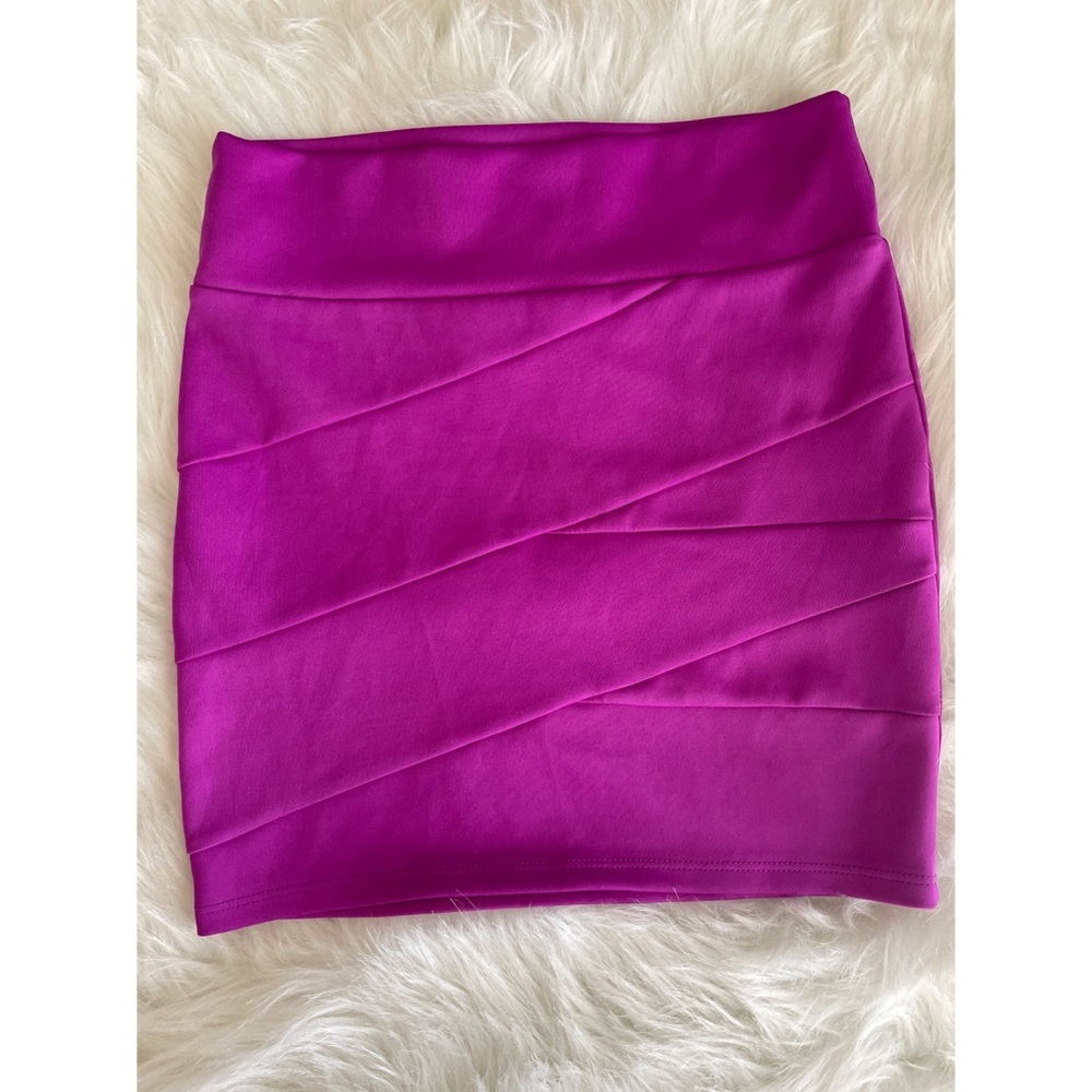 Charlotte Russe Mini Skirt, Bright magenta purple